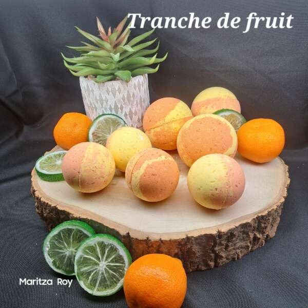 Bombe de bain effervescent Tranche de fruit