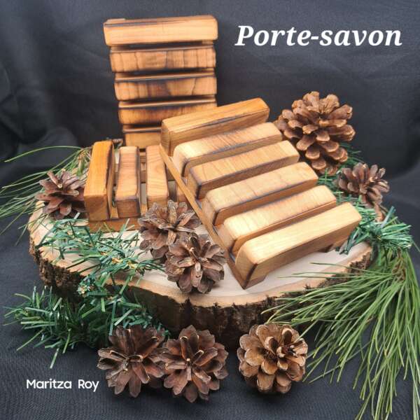 Porte savon en merisier