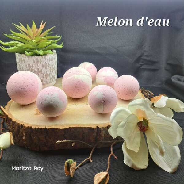 Bombe de bain effervescent Melon d'eau